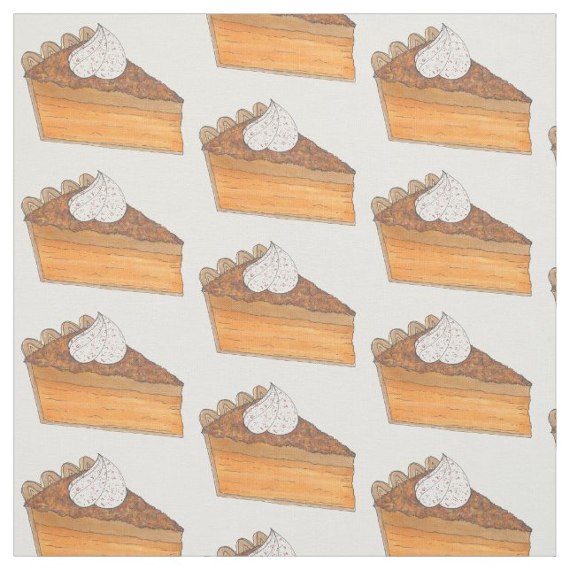 Thanksgiving Christmas Soul Food Sweet Potato Pie Fabric (Swatch)