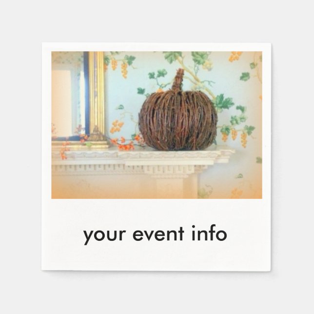 thanksgiving colonial paper napkins (Front)