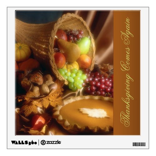 Thanksgiving Comes Again Wall Sticker