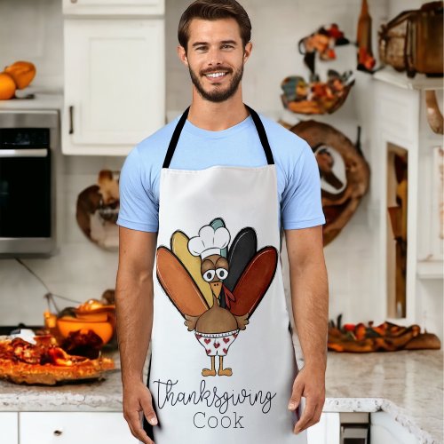 Thanksgiving Cook Turkey Boxers Funny Apron