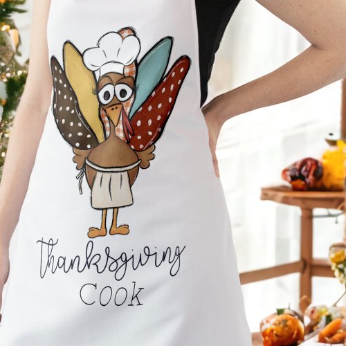 Thanksgiving Cook Turkey Funny Apron