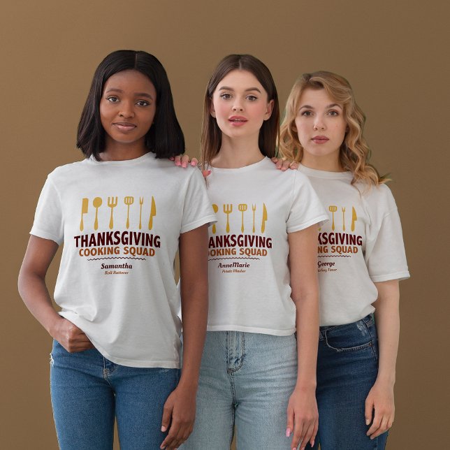 Thanksgiving Cooking Squad T-Shirt (Creator Uploaded)