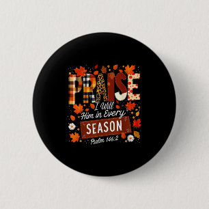 Thanksgiving Coquette Give Thanks To The Lord Fall Button