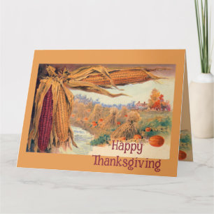 Thanksgiving Corn Ears Card