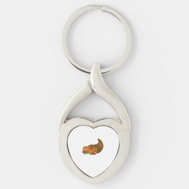 Thanksgiving Cornucopia Classic T-Shirt Keychain (Front)