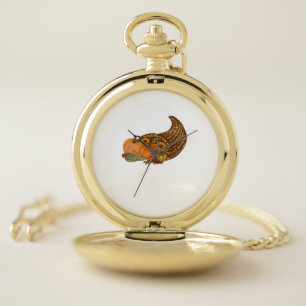 Thanksgiving Cornucopia Classic T-Shirt Pocket Watch