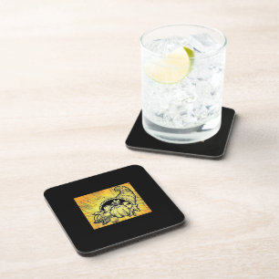 Thanksgiving Cornucopia Drink Coaster