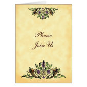 Thanksgiving Cornucopia Folded Invitation (Front)