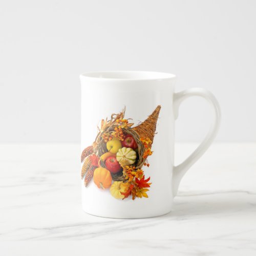 Thanksgiving Cornucopia Tea Cup