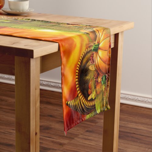 Thanksgiving Cornupocia Short Table Runner