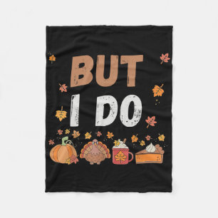 Thanksgiving Couple Funny I Don't Do Matching Turk Fleece Blanket