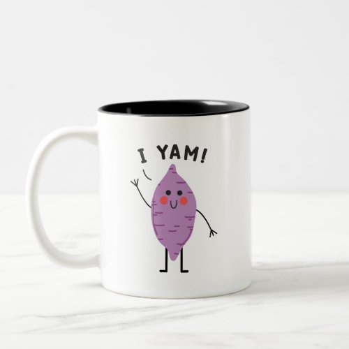 Thanksgiving Couples Shes My Sweet Potato I Yam Two_Tone Coffee Mug