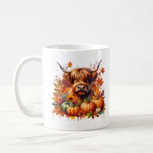 Thanksgiving Cow Coffee Mug