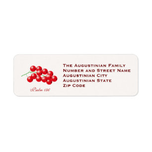 THANKSGIVING Cranberries Customized Return Address Label