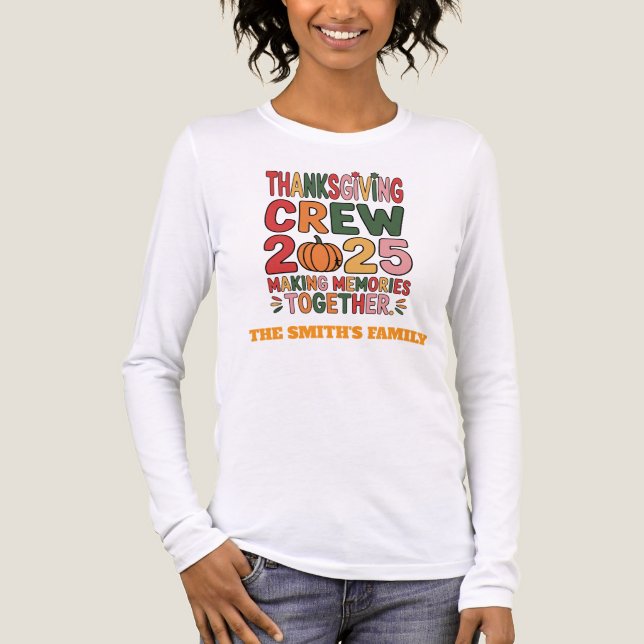 Thanksgiving Crew 2025 Tri-Blend T-Shirt | Family  Shirt (Front)
