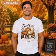 Thanksgiving Crew Count Your Blessings Unisex