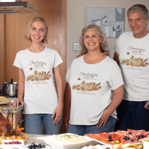 Thanksgiving Crew   Cute Family Reunion T-Shirt