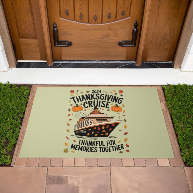 Thanksgiving Cruise 2024 Thankful For Memories  Doormat (Outdoor)