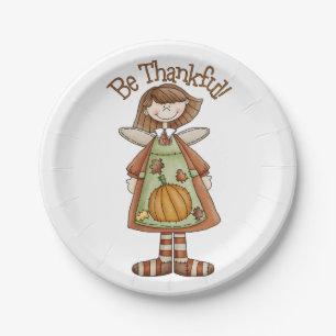 Thanksgiving Custom Paper Plates/Be Thankful Plates