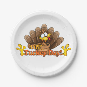 Thanksgiving Custom Paper Plates/Turkey Day Plates