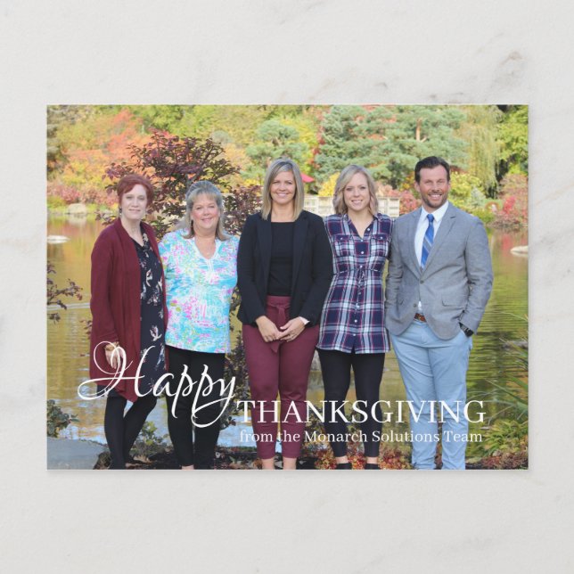 Thanksgiving Custom Postcard - Add Your Image (Front)