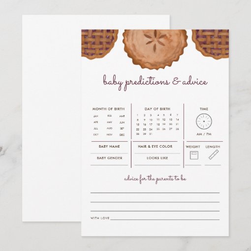 Minimalist Baby Shower Game Cards - Mist Blue, 30 Fill-in Cards For Predictions & Advice