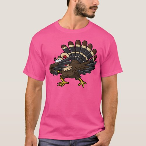 Thanksgiving Dabbing Turkey Dab Humor Dance T_Shirt