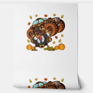 Thanksgiving Dabbing Turkey Monster Truck Wallpaper