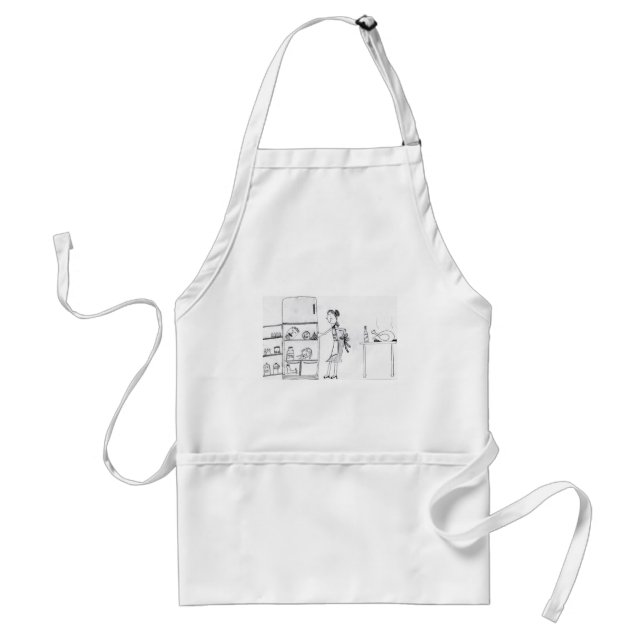 Thanksgiving Dark Humor Adult Apron (Front)