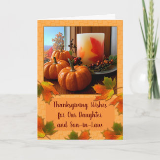Thanksgiving Daughter and Son in Law Still Life Card