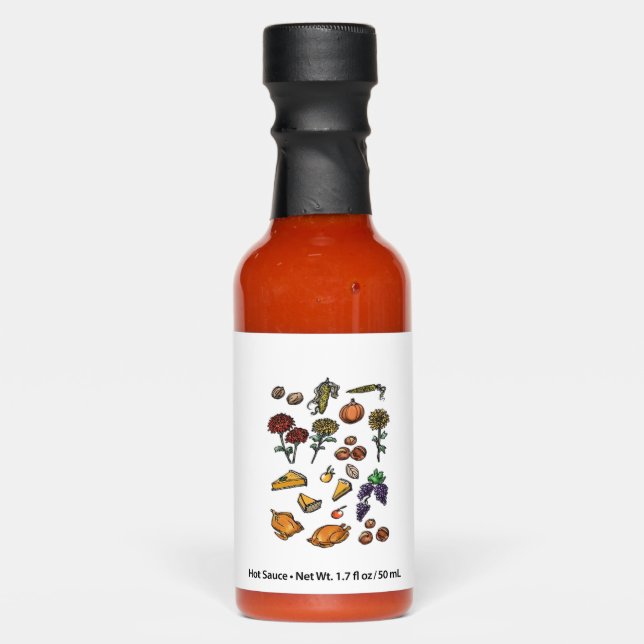 Thanksgiving day autumn attributes Classic T-Shirt Hot Sauces (Front)