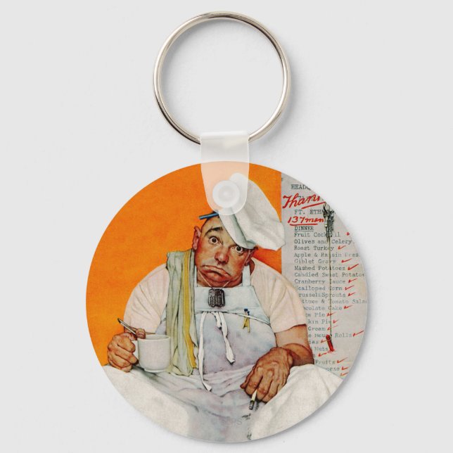 Thanksgiving Day Blues Keychain (Front)