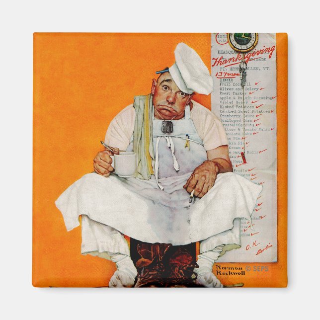 Thanksgiving Day Blues Magnet (Front)