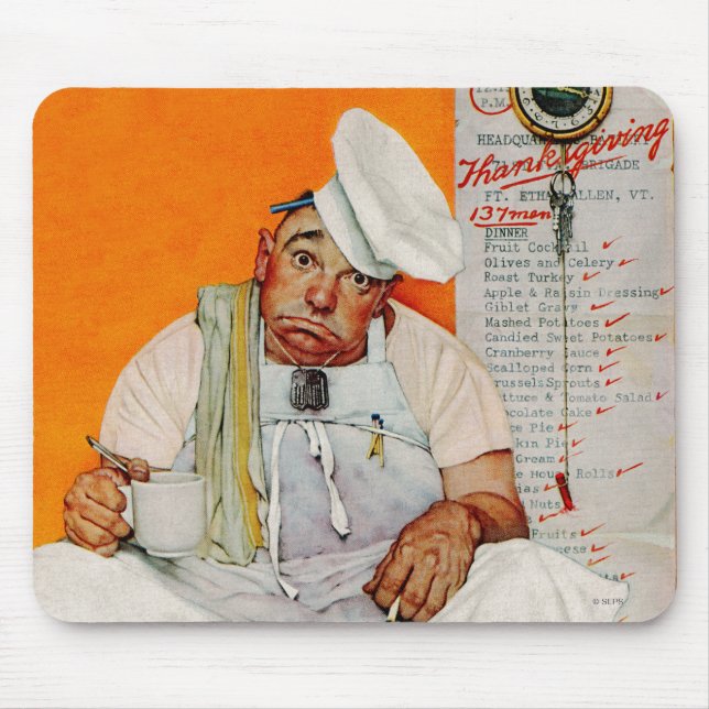 Thanksgiving Day Blues Mouse Pad (Front)