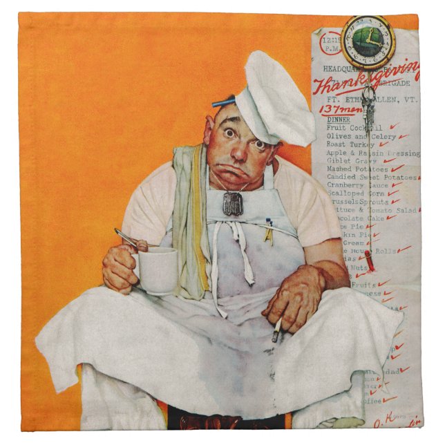 Thanksgiving Day Blues Napkin (Front)