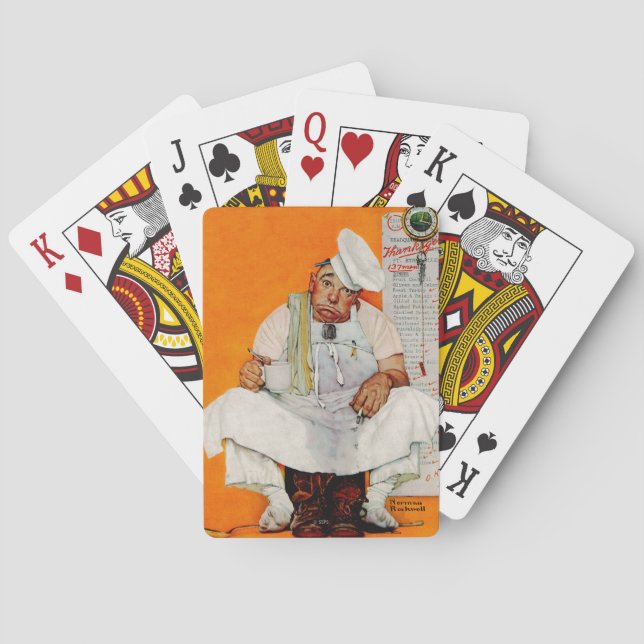 Thanksgiving Day Blues Poker Cards (Back)