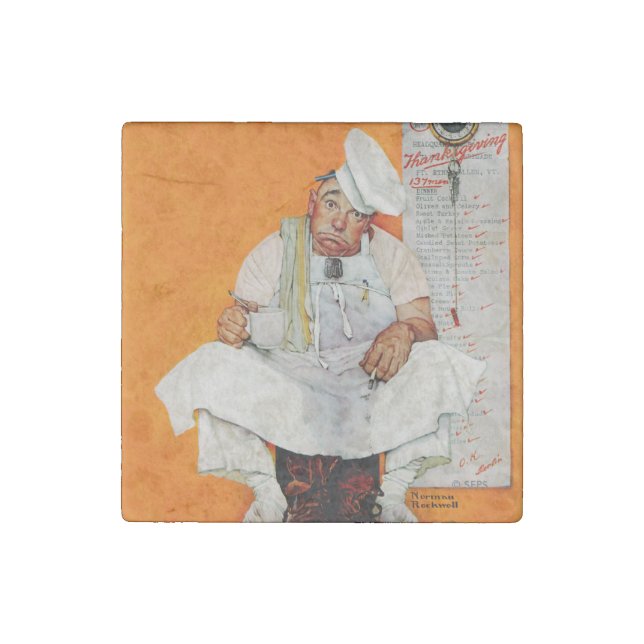 Thanksgiving Day Blues Stone Magnet (Front)