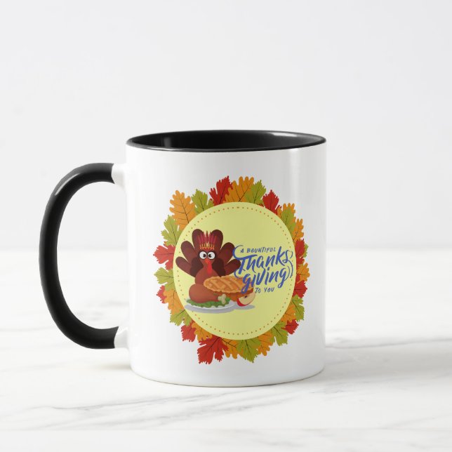 Thanksgiving Day Designs Mug (Left)