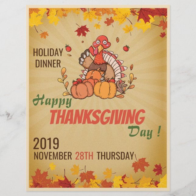 Thanksgiving Day Flyer (Front)