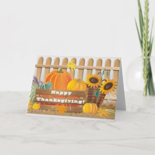 Thanksgiving Day Greetings Holiday Card