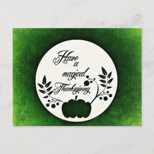 Thanksgiving Day Greetings Holiday Postcard
