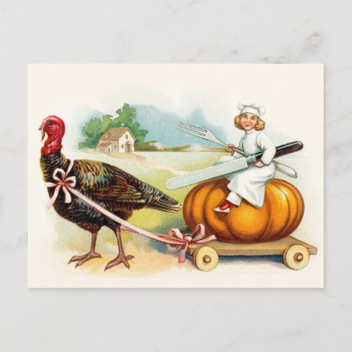 Thanksgiving Day Holiday Postcard