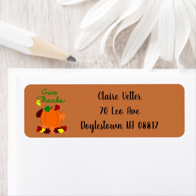 Thanksgiving Day Label (Insitu)