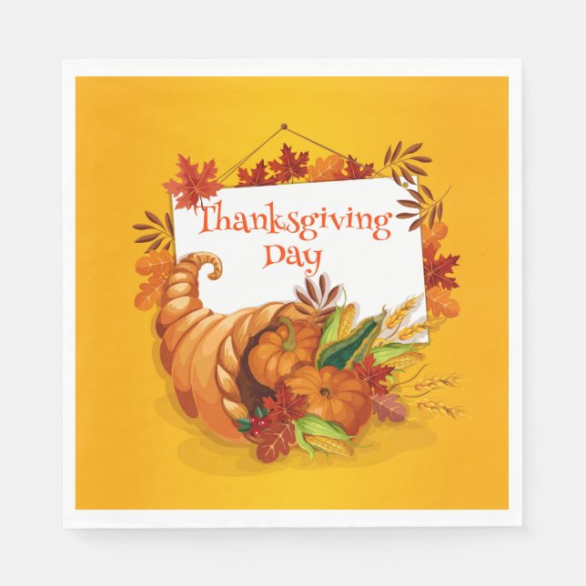 Thanksgiving Day  Napkins (Front)