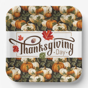 Thanksgiving Day Paper Plates