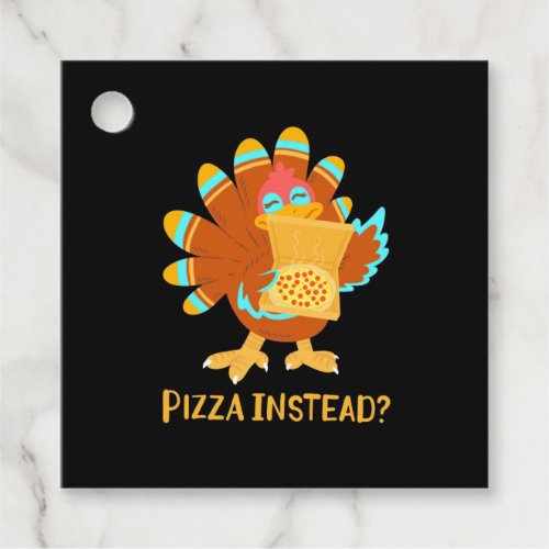 Thanksgiving Day Pizza Favor Tags