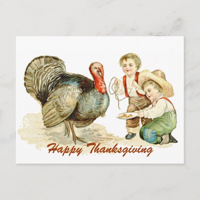 Thanksgiving Day Postcard (Front)