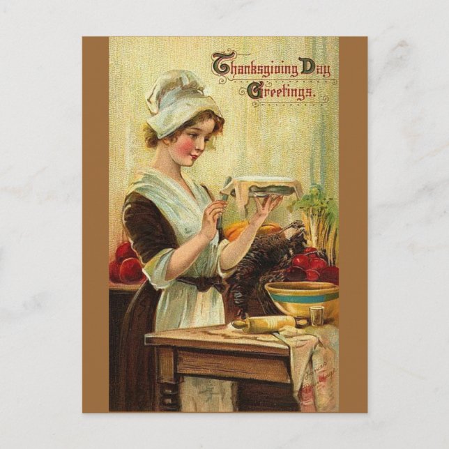 Thanksgiving Day Postcard (Front)