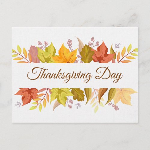 Thanksgiving Day Postcard