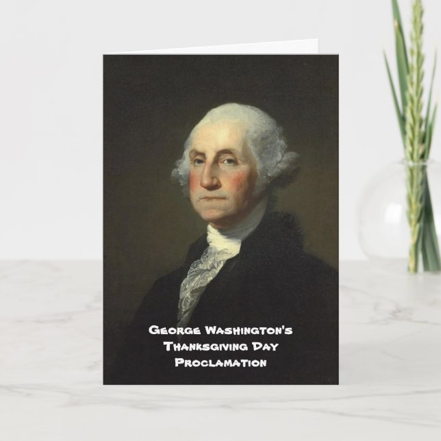 Thanksgiving Day Proclamation Holiday Card (Front)